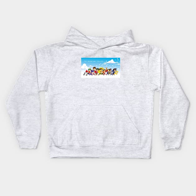 The Adventure Evolves Kids Hoodie by NightGlimmer